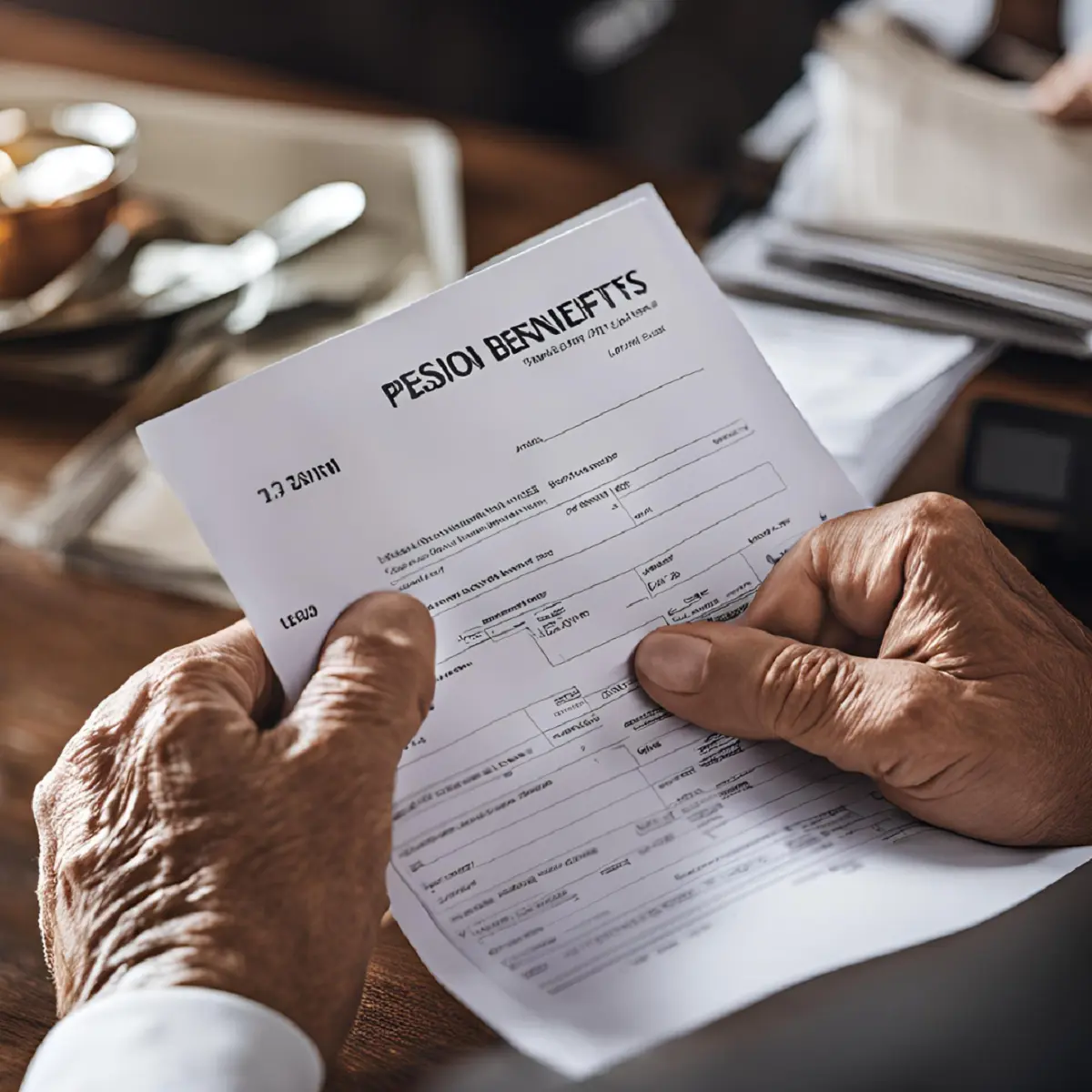 Elderly couple planning their retirement finances under the Unified Pension Scheme, symbolizing financial security and assured pension benefits in India