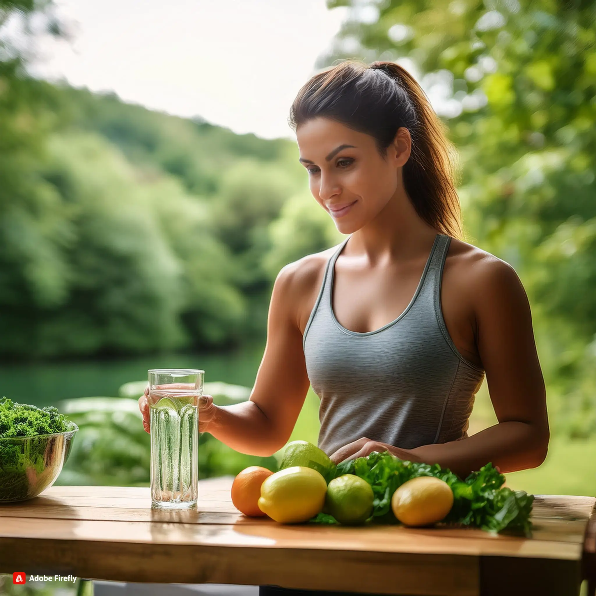 Immune System: Person preparing a healthy meal with fruits and vegetables to support their health during fall